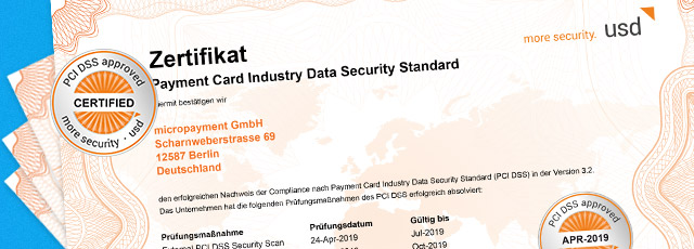 PCI-DSS Standards Level 1 - Micropayment