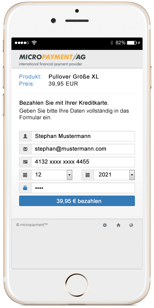 mobile payment Payment Plattform für Ihren Online Shop